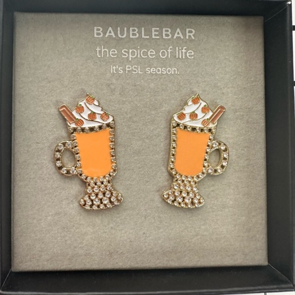 Final sale!! BaubleBar The Spice of Life Earrings- it’s PSL Season